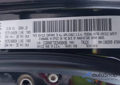 2014 Ram 1500 Express из США, поврежденный, VIN 1C6RR6FT2ES458496